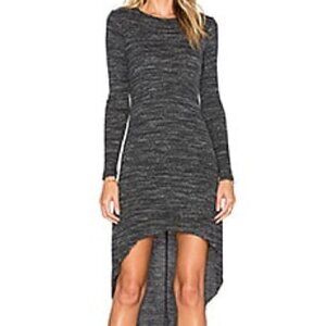 sen Mason High Low Long Sleeve Dress Gray Size 3/L